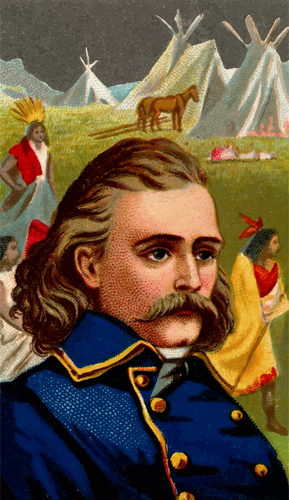 General George Armstrong Custer Clipart