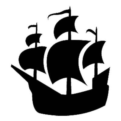 Adhesive Stencil Pirate Ship Png Image Clipart