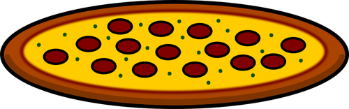 Pepperoni Pizza Illustration Clipart