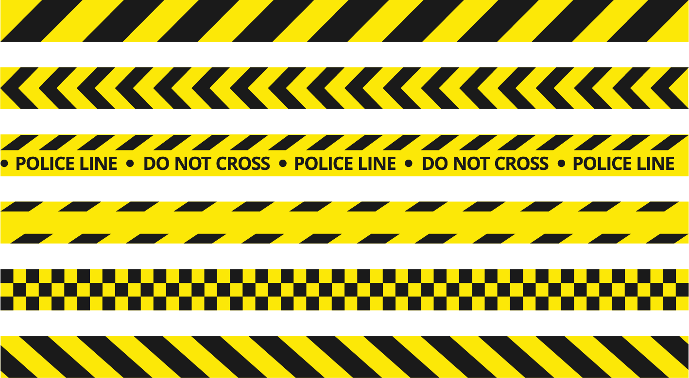 Control Do Police Cross Yellow Device Vector Clipart