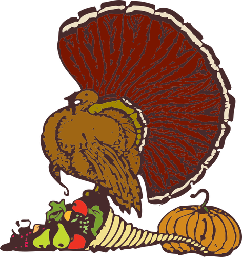 Turkey And Vegetables Clipart