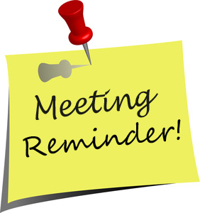 Meeting Reminder Clipart Clipart