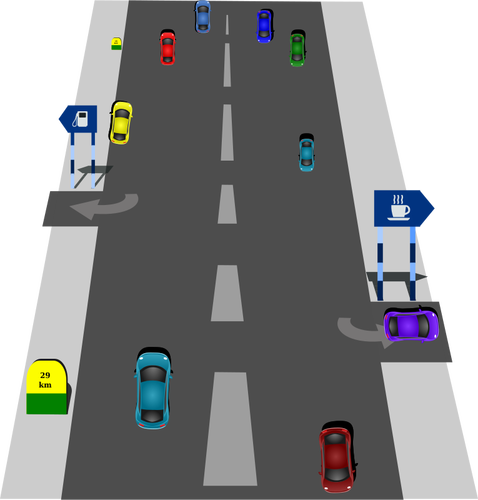 Motorway Traffic Clipart