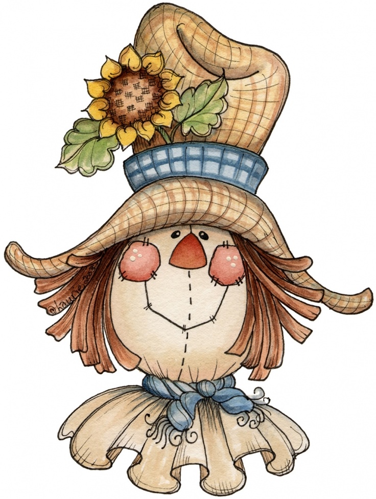 Scarecrow Autumn And Images On Digi Stamps Clipart