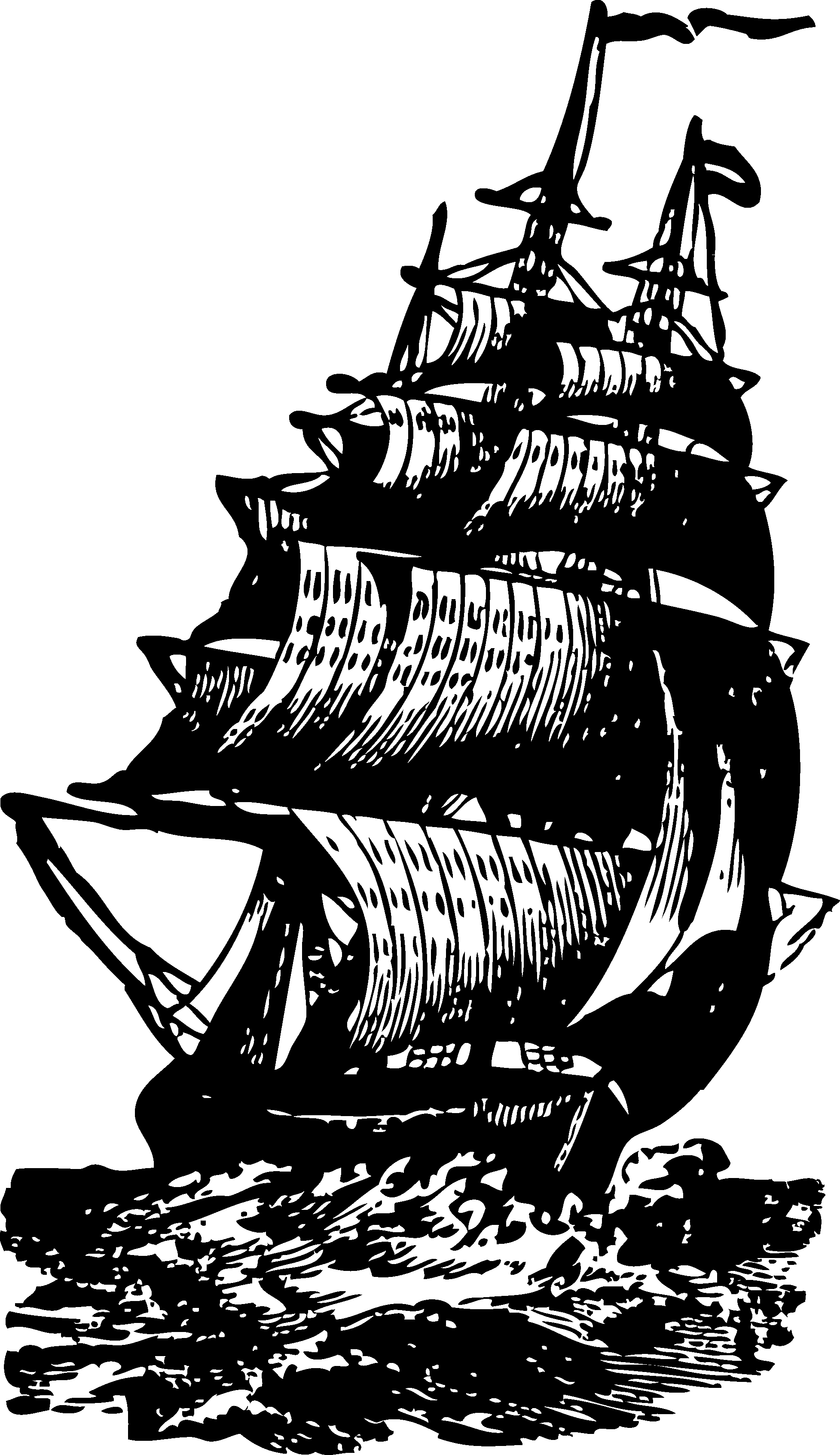 Vintage Brig Ship Hd Image Clipart