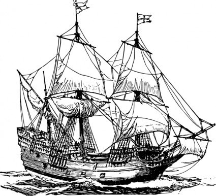 Steam Ship Vector In Open Office Drawing Clipart