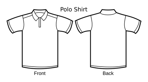Polo Shirt Template Clipart