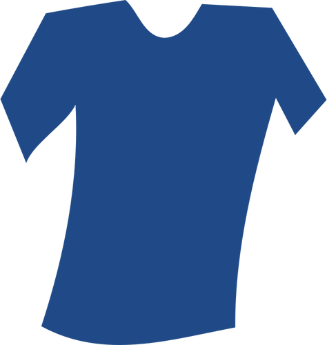 Of Blank Blue Tilted T-Shirt Clipart