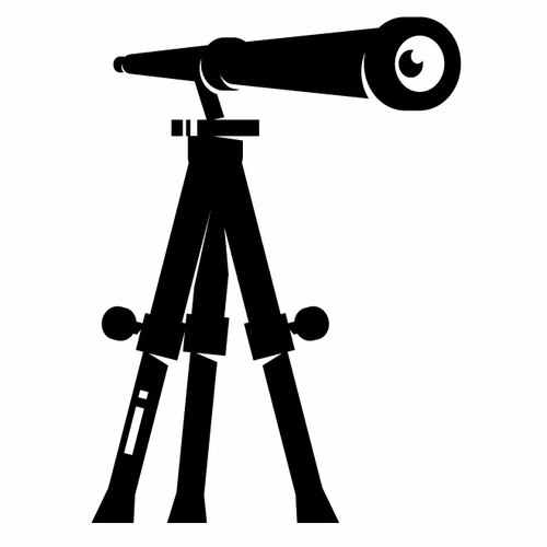 Telescope Silhouette Clipart