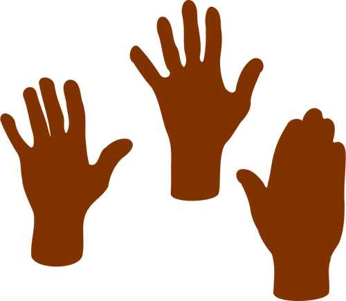 Hands Silhouette Clipart