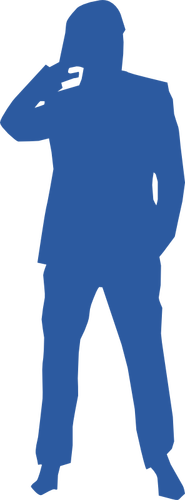 Thinking Man Silhouette Clipart