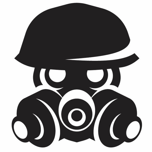 Gas Mask Silhouette Clipart