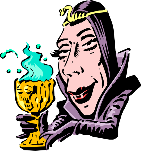 Witch With Potion Clipart