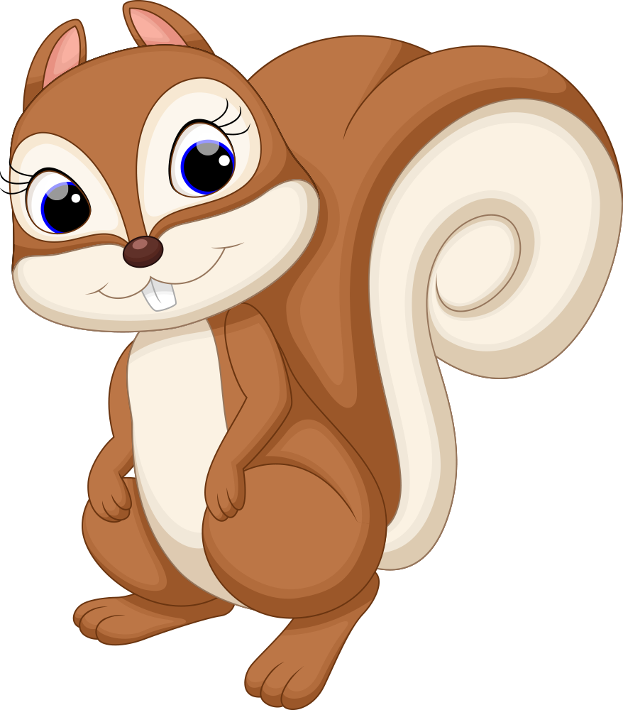 Cuteness Squirrel Illustration Cartoon PNG Image High Quality Clipart