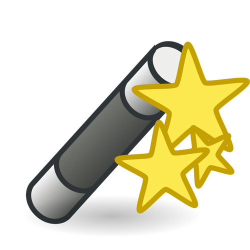 Wand With Stars Clipart