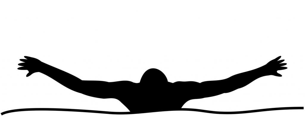Swimmer Silhouette Free Download Png Clipart