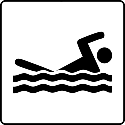 Of Swimming Facilities Available Sign Clipart
