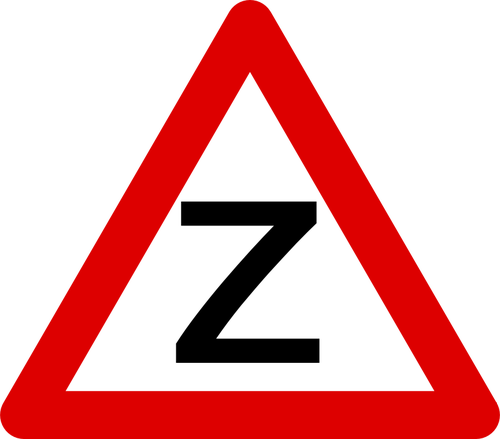 Of Traffic Sign In Triangle Clipart