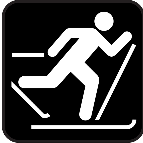 Pictogram For Nordic Skiing Clipart