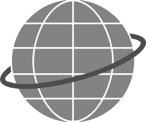 Simple Globe Symbol Clipart
