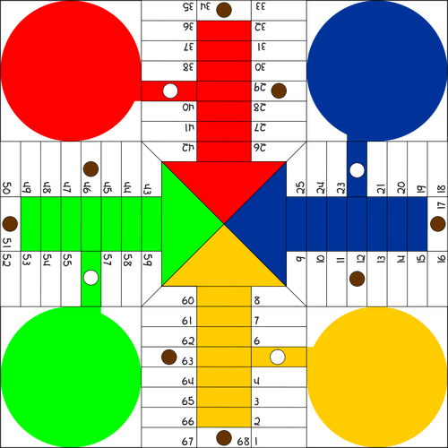 Parchis Board Clipart