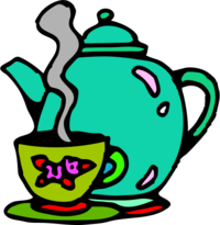 Teapot And Teacup Smoking Vector Free Download Clipart
