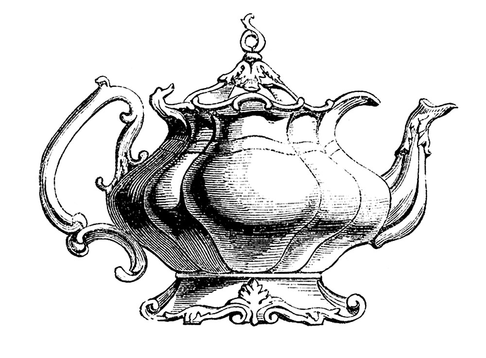 Vintage Teapot Ever The Graphics Fairy Clipart
