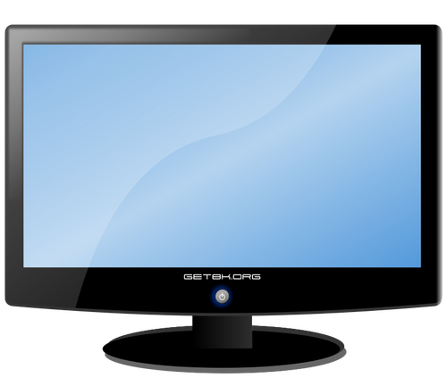 Lcd Widescreen Monitor Clipart