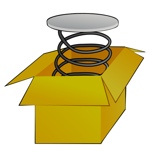 Box With Spring Clipart