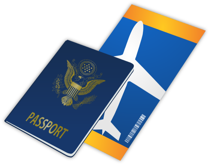 Travel Passports Luggage And Tourism Graphics Clipart