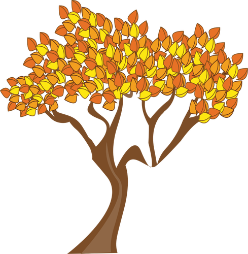 Tree With Autumn Leaves Clipart