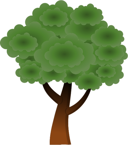 Simple Of Round Tree Top Clipart