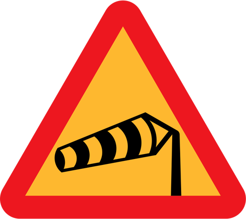 Side Winds Road Sign Clipart