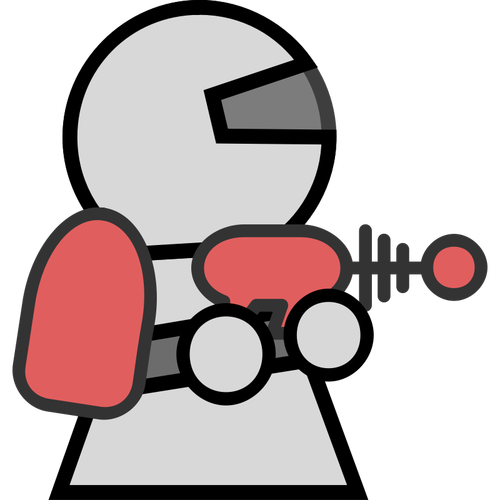 Astronaut Icon Character Clipart
