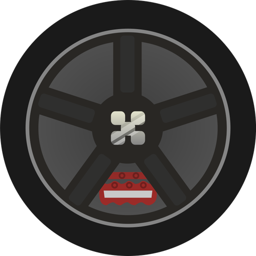 Car Wheel Tire Rims Clipart