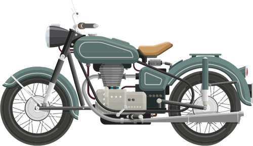 Classic Motorcycle Clipart