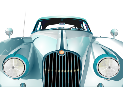 Realistic Of An Old Car Clipart