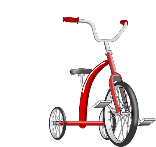 Of Red Tricycle Clipart