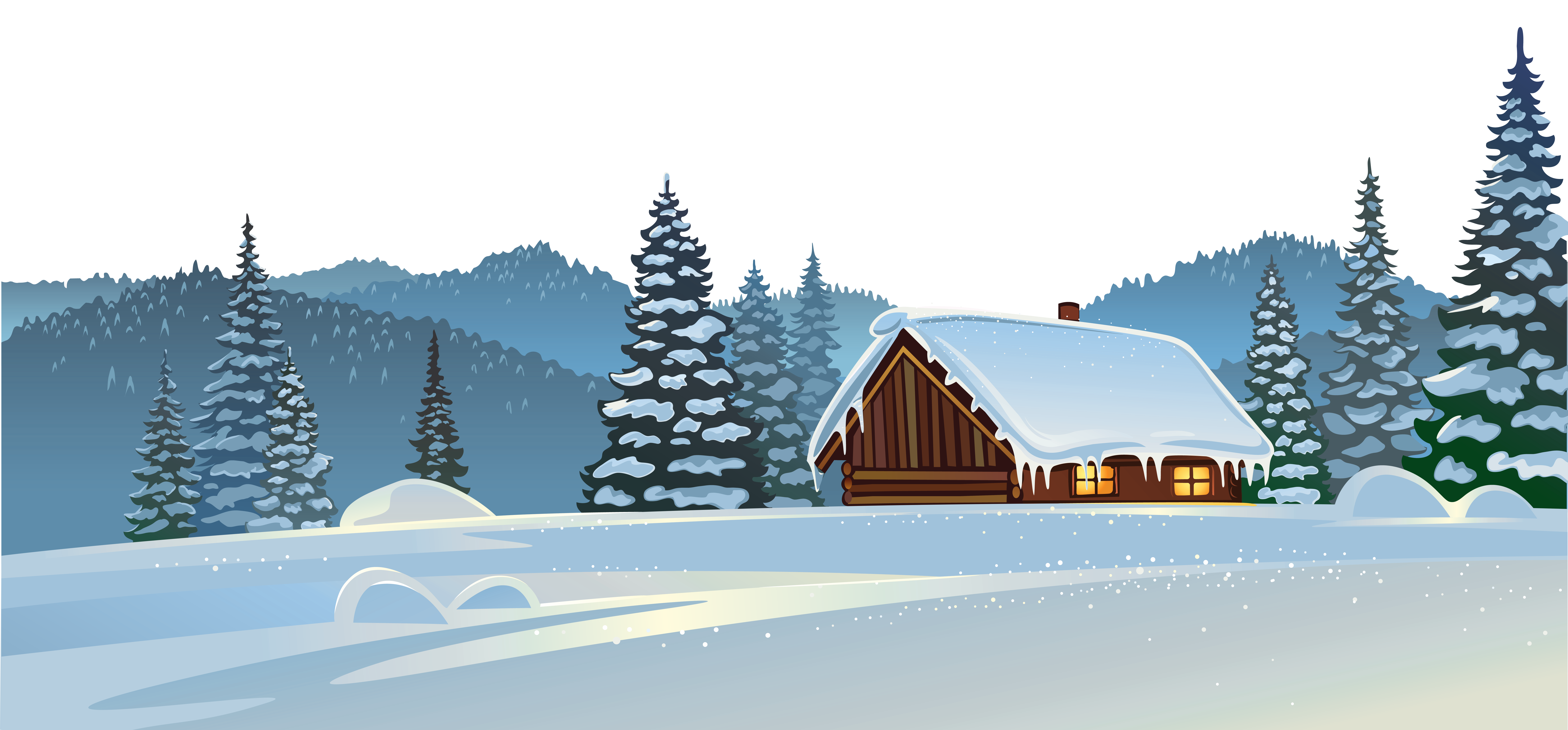 And House Ground Snow Winter Free Clipart HD Clipart