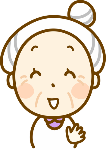 Laughing Old Woman Clipart