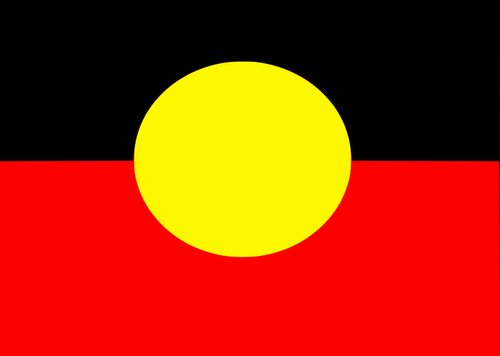 The Australian Aboriginal Flag Clipart