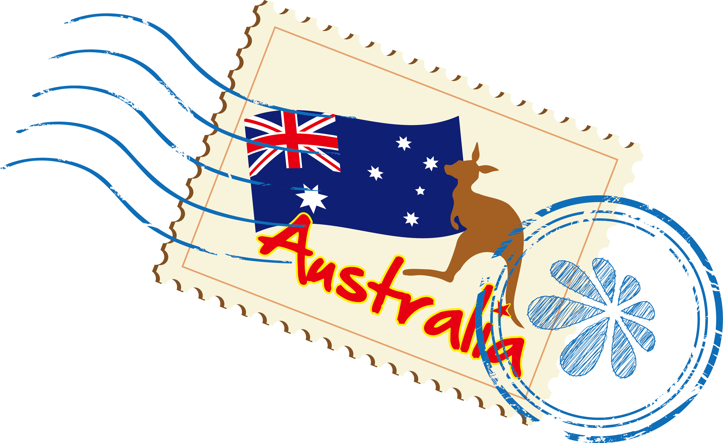 Vector Euclidean Stamps Australia Icon Free PNG HQ Clipart