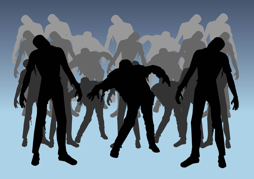 Zombie Silhouette Kid Png Image Clipart